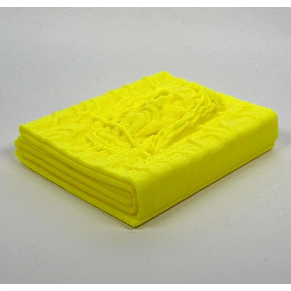 The Shroud Of Turin Jesus, Religious Yellow Plastic Toy